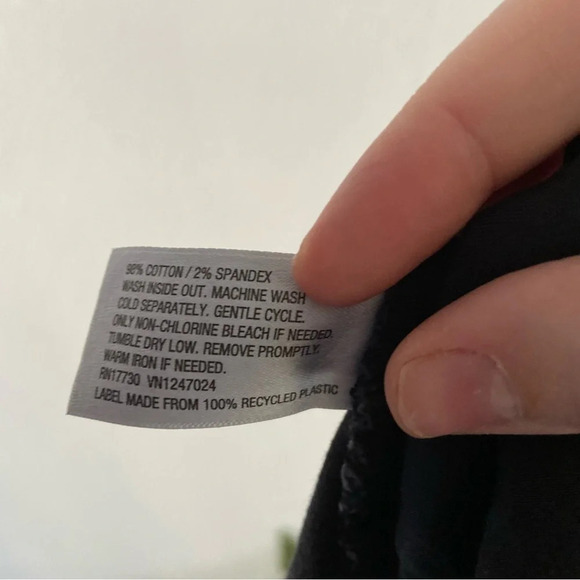 Distressed Denim Skirt Black Mini Skirt Deconstructed Size 2 Wild Fable - Picture 8 of 15